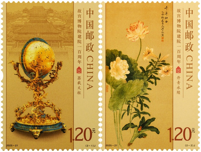 2025年《故宫博物院建院一百周年》纪念邮票